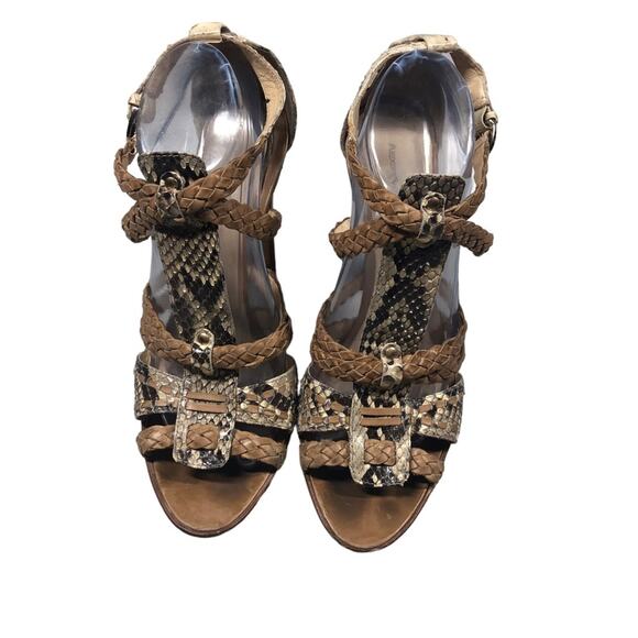 Alexandre Birman snakeskin print heels size 10 (41) - Picture 2 of 10